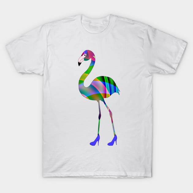 Chic Flamingo T-Shirt by SartorisArt1